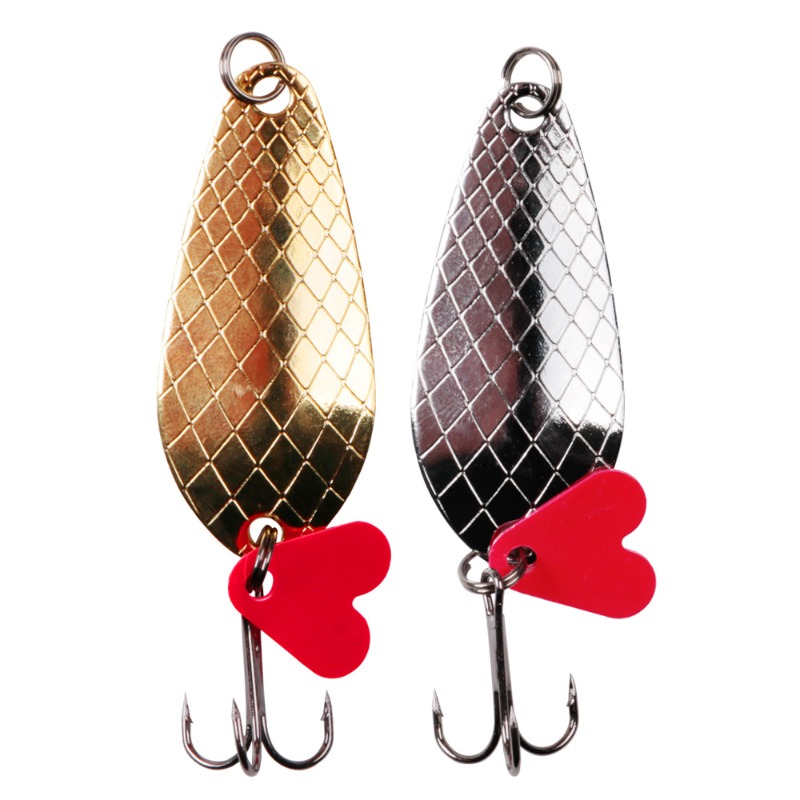 Fishing Hook Treble - 1 قطعة القفز المعدني سبينر ملعقة
