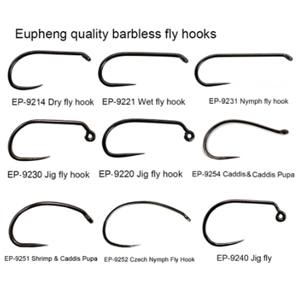 Fishing Hook Barbless - خطافات صيد Aventik Eupheng 100 قطعة