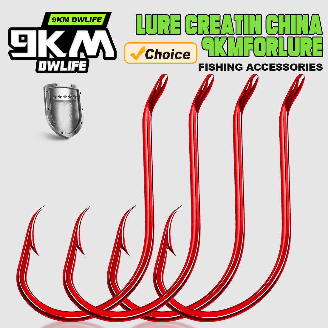 Fishing Hook Circle - 9 كجم 100 قطعة خطاف الأخطبوط