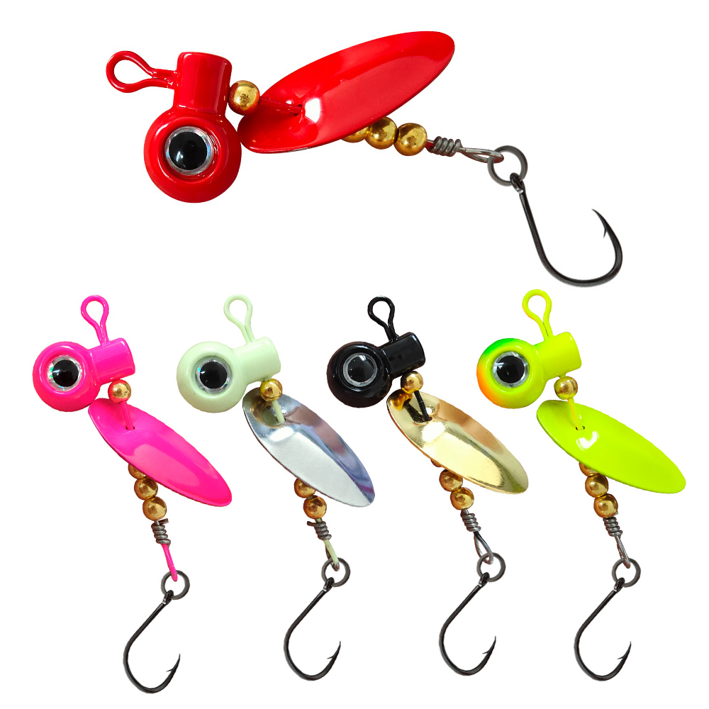 Fishing Hook Offset - 5 قطعة رؤوس تهزهز الكرابي مع