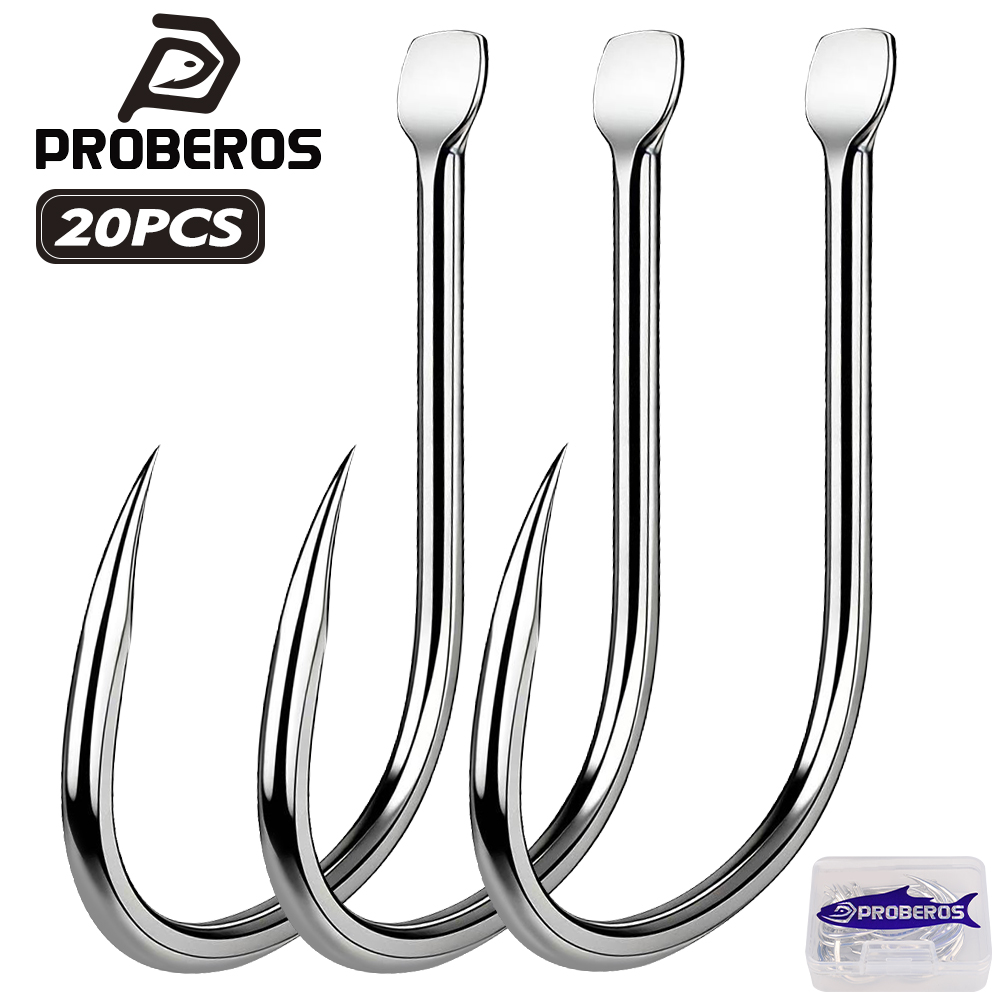 Fishing Hook Circle - بروبيروس 20 قطعة/صندوق، خطافات صيد منحنية