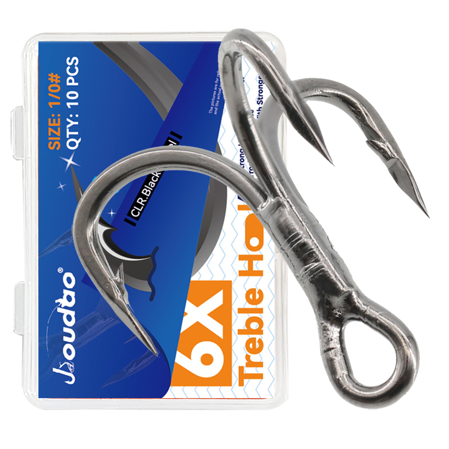 Fishing Hook Offset - 6X الصيد ثلاثة أضعاف السنانير الأسود