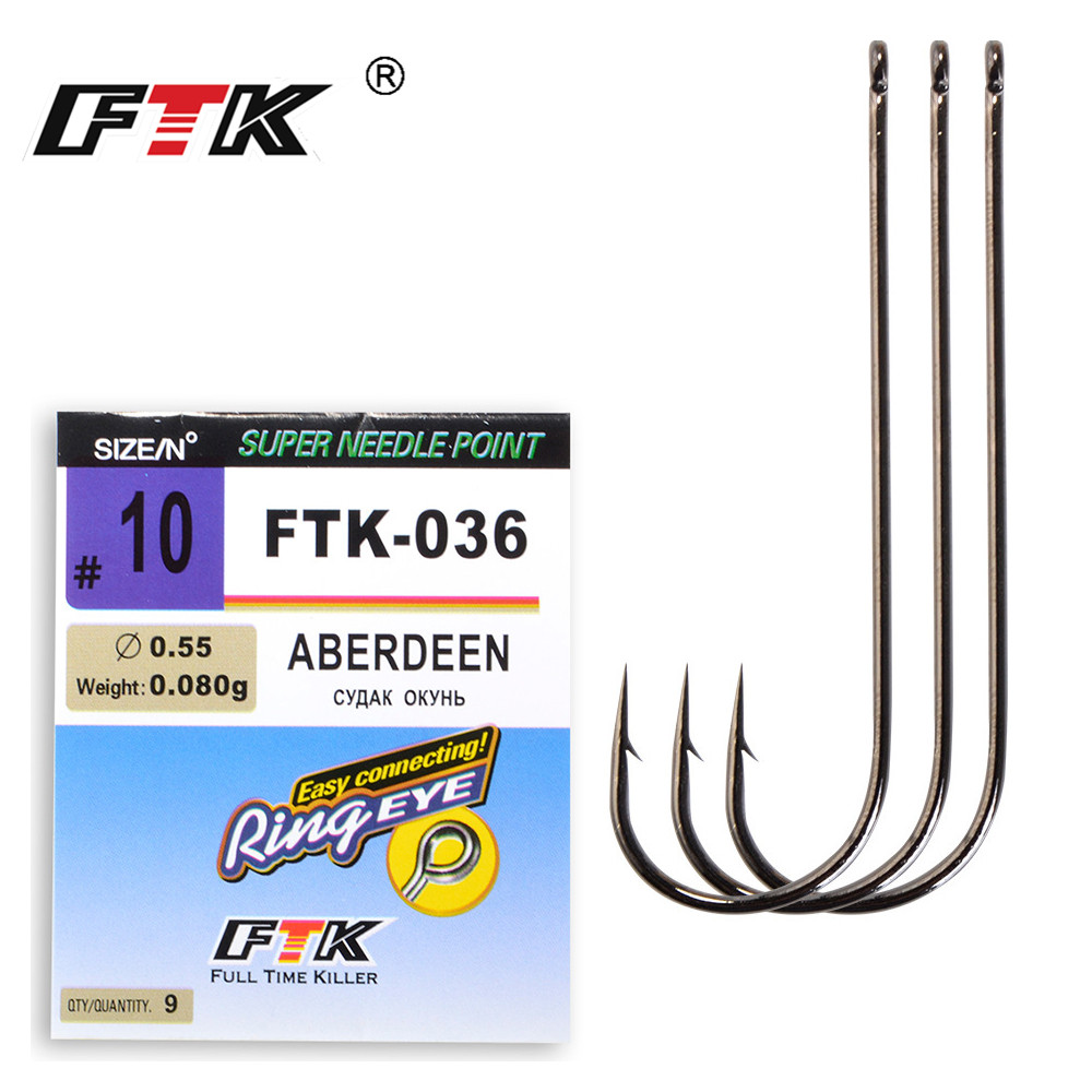 Fishing Hook Assortment - FTK الكلاسيكية أبردين البحر الصيد السنانير