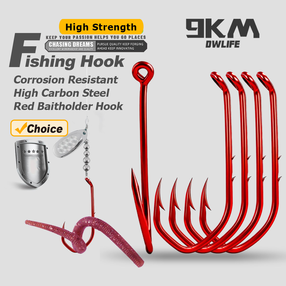 Fishing Hook Circle - خطاف صيد 9KM، 50-100 قطعة، خطاف