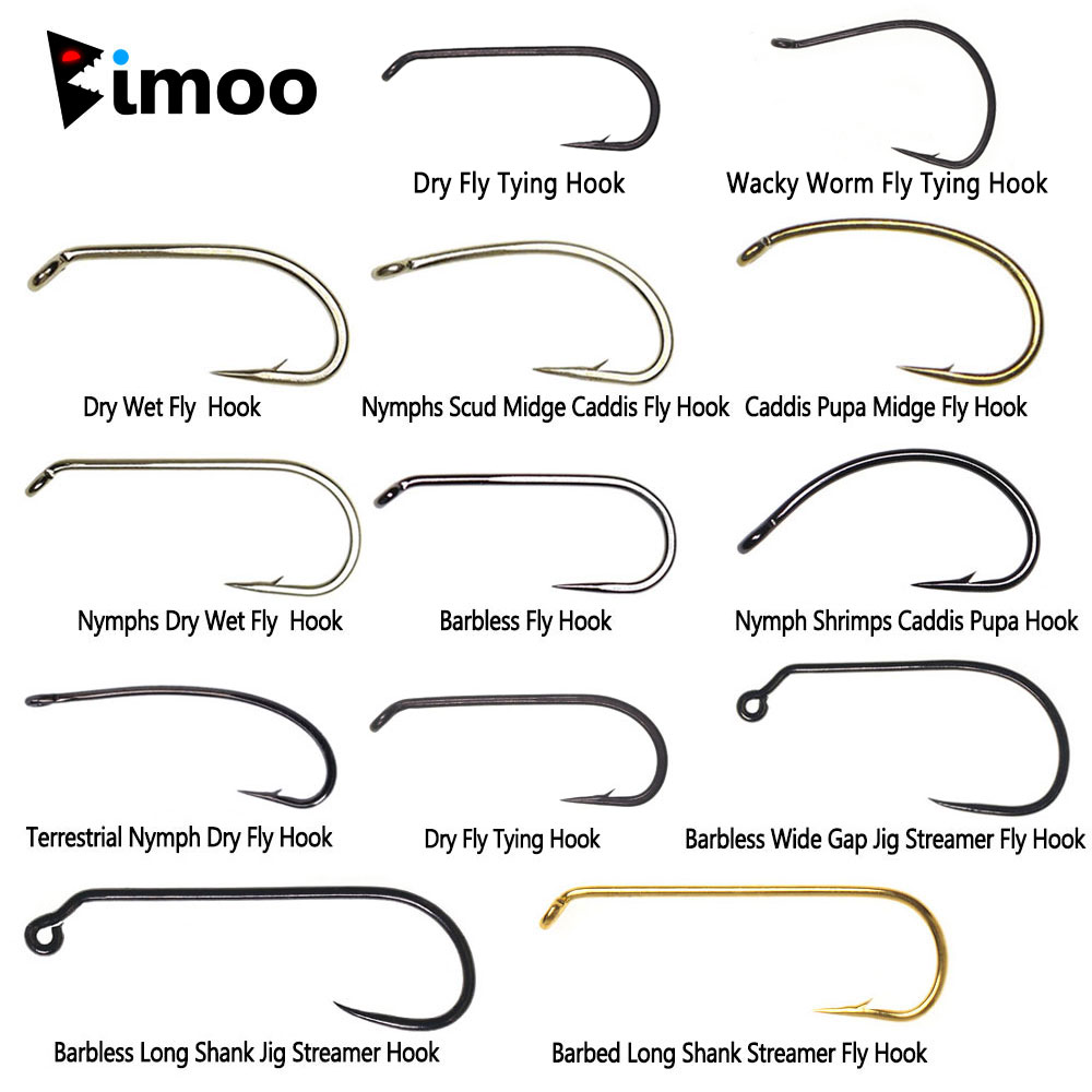 Fishing Hook Barbless - بيمو 100 قطعة 1 # ~22