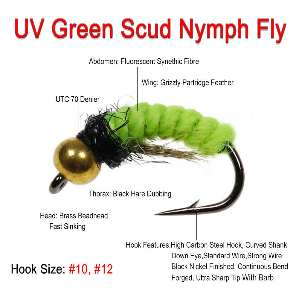 8 قطع # 10 # 12 طُعم صيد نحاسي - مراجعة Fishing Hook Size وسعره