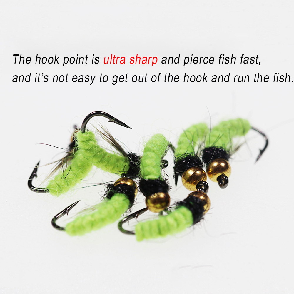 8 قطع # 10 # 12 طُعم صيد نحاسي - مراجعة Fishing Hook Size وسعره