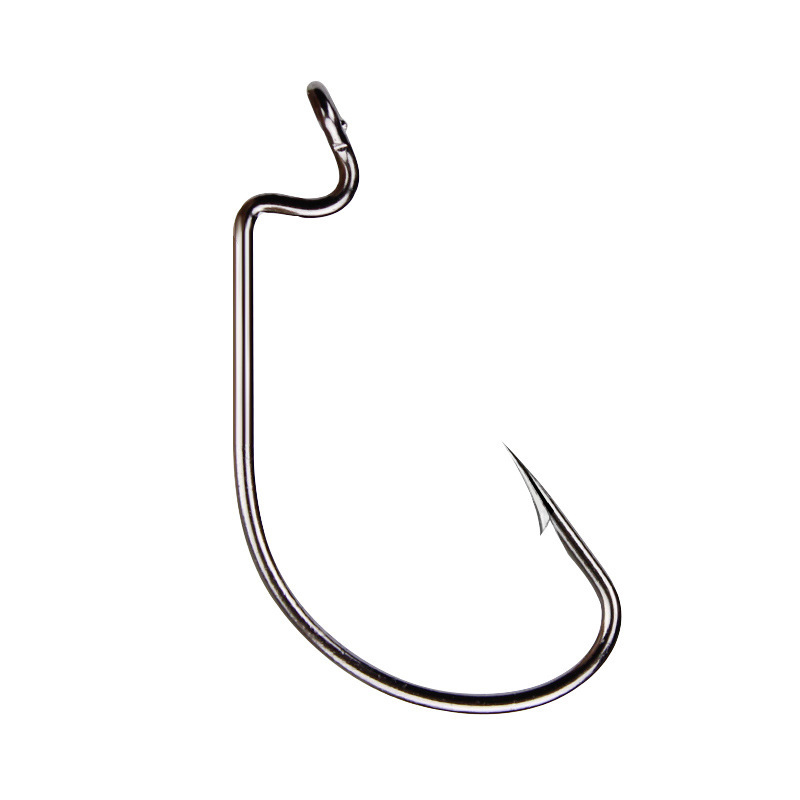 50 قطعة هوك دودة واسعة الكربون - مراجعة Fishing Hook Barbless وسعره