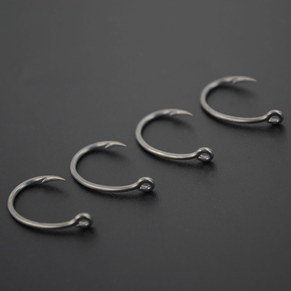 Hirisi 100 قطعة طلاء عالي الكر - مراجعة Fishing Hook Barbless وسعره