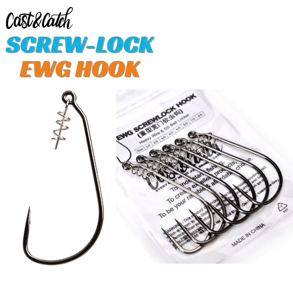 خطاف صيد السمك Cast&Catch SCRE - مراجعة Fishing Hook Weedless وسعره