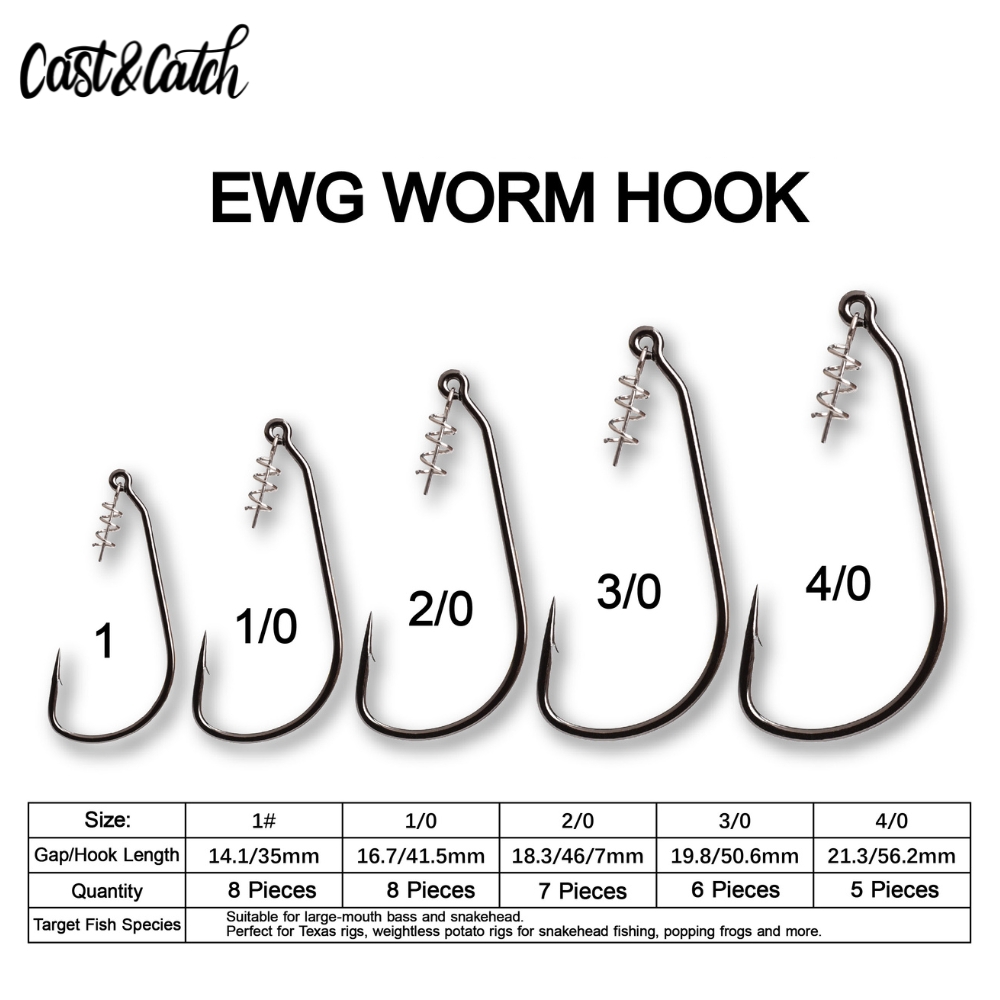 خطاف صيد السمك Cast&Catch SCRE - مراجعة Fishing Hook Weedless وسعره