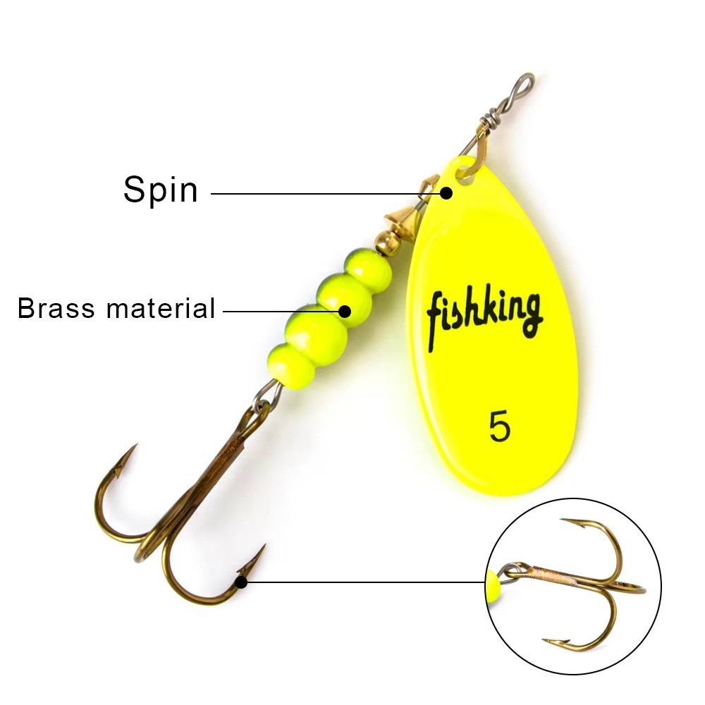 NGB سبينر الطعم 3.9 جرام 4.6 ج - مراجعة Fishing Hook Treble وسعره