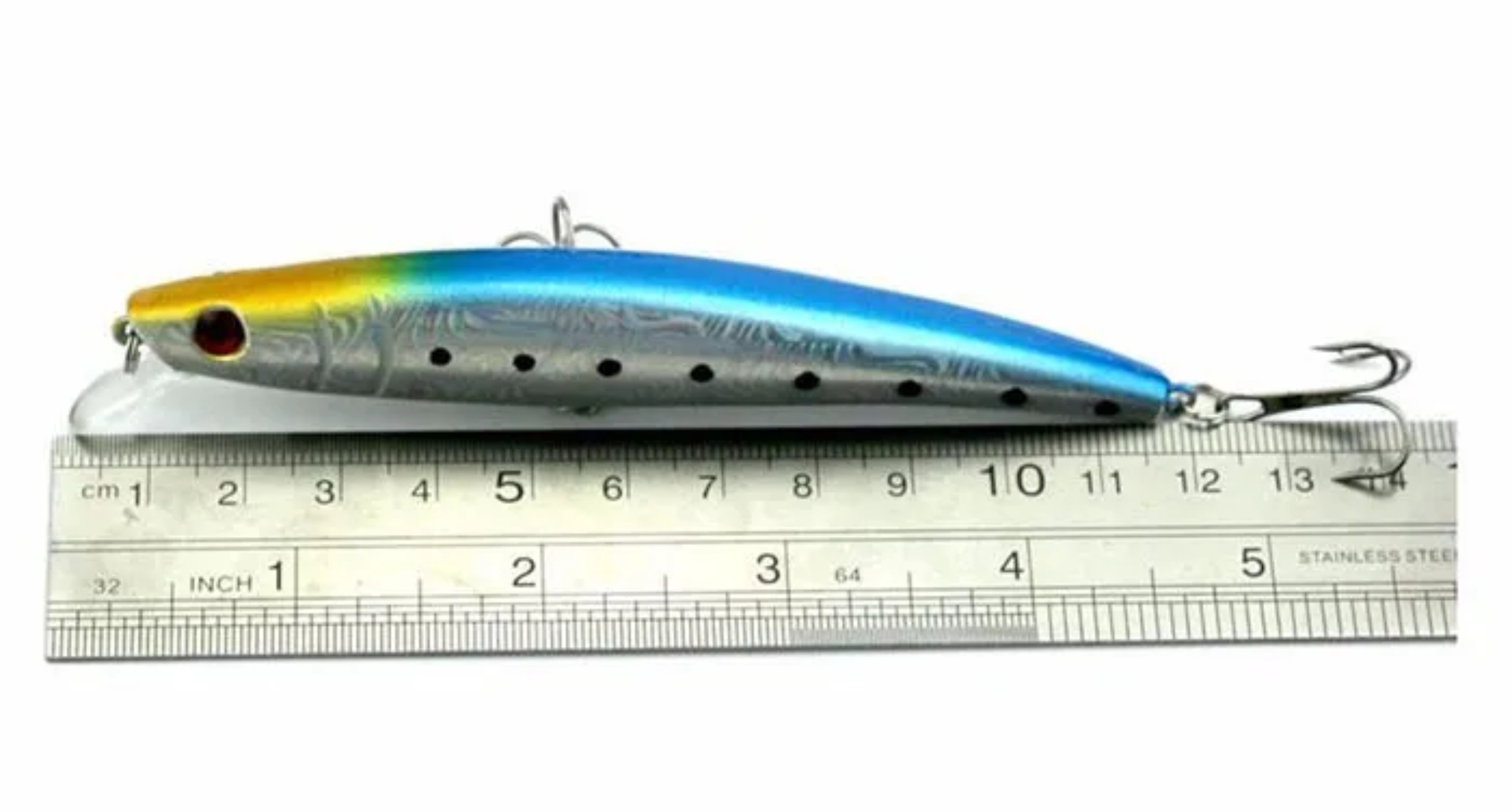 طعم صيد السمك المينو 110 مم 13 - مراجعة Fishing Hook Treble وسعره