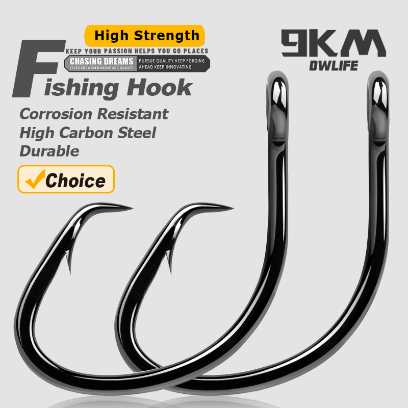 9 كجم دائرة السنانير 25 ~ 50 ق - مراجعة Fishing Hook Barbless وسعره