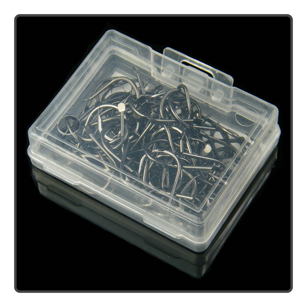 100 قطعة/صندوق خطافات صيد كويس - مراجعة Fishing Hook Assortment وسعره