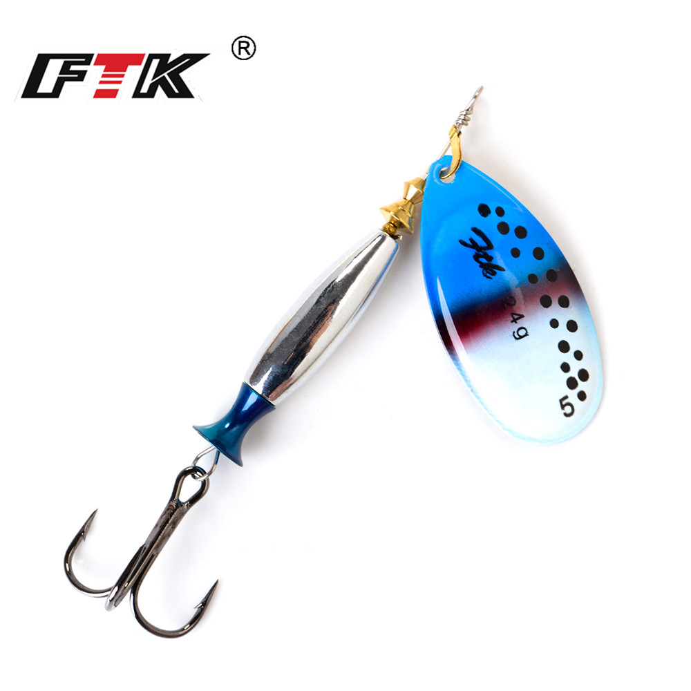 FTK 18 جرام 24 جرام سبينر الطع - مراجعة Fishing Hook Treble وسعره