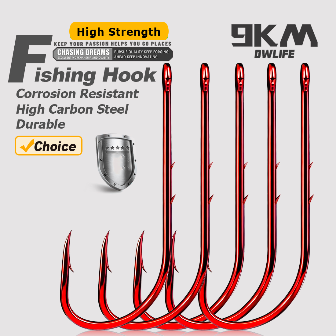 خطافات صيد السمك بطول 9 كجم، س - مراجعة Fishing Hook Circle وسعره