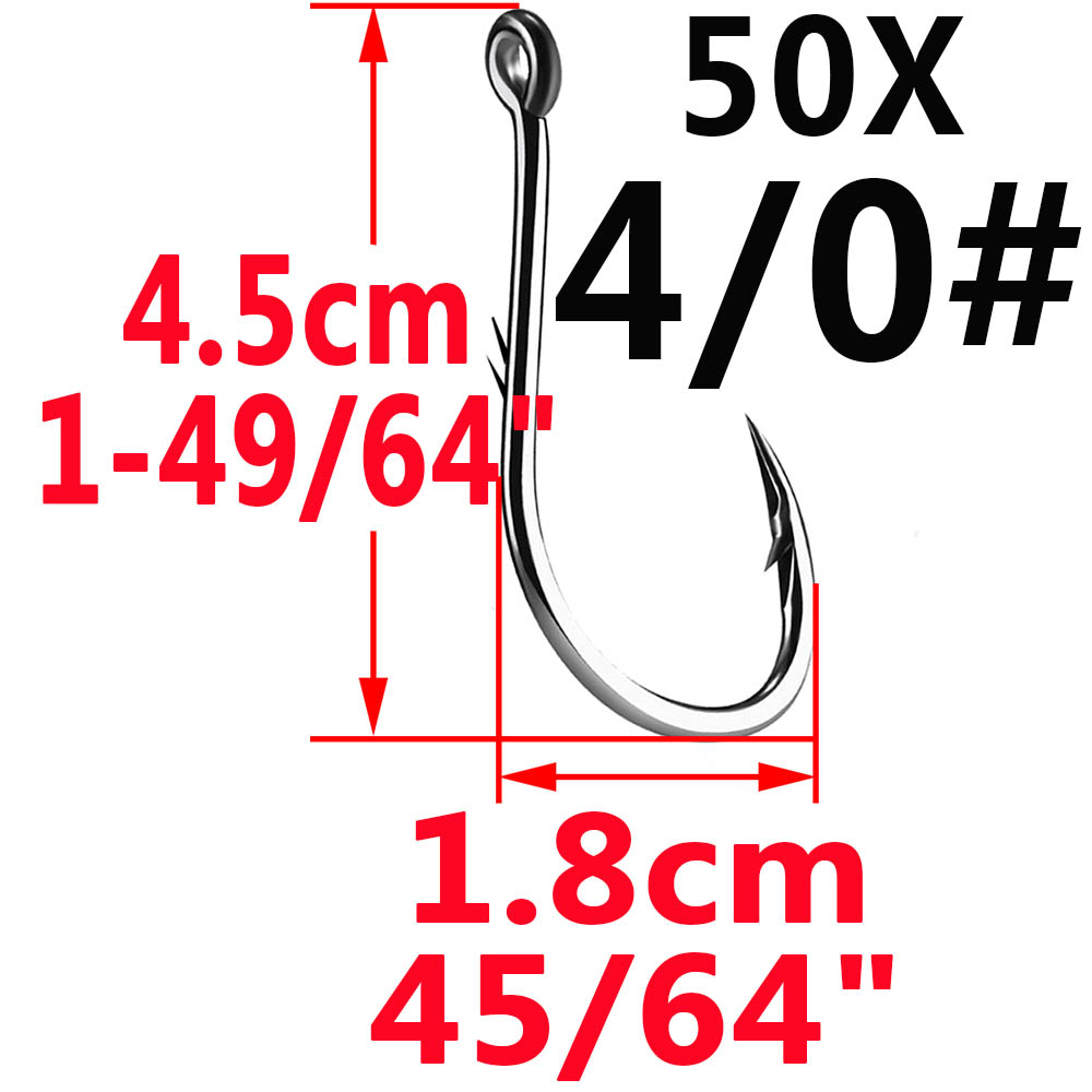 50 قطعة Iseama دائرة الكارب ال - مراجعة Fishing Hook Circle وسعره