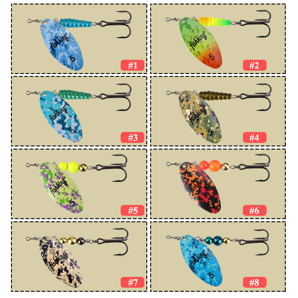 NGB سبينر الطعم الصيد إغراء مل - مراجعة Fishing Hook Treble وسعره