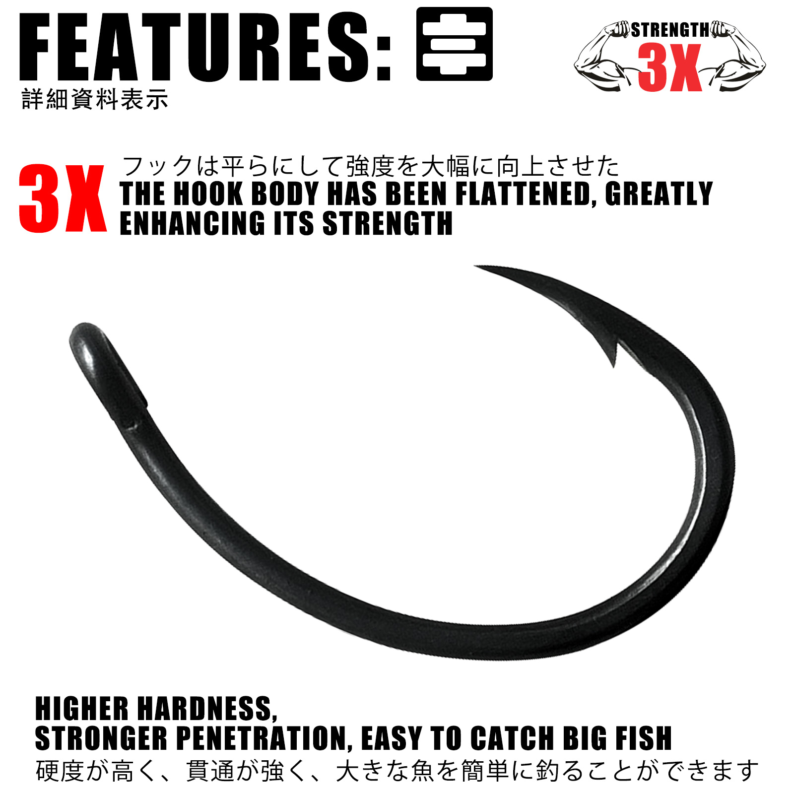 50 قطعة خطاف صيد سمك الشبوط طل - مراجعة Fishing Hook Offset وسعره