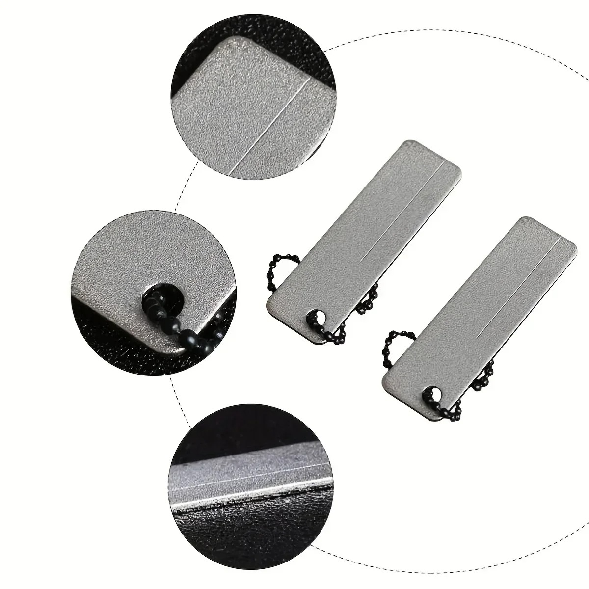 حجر شحذ ماسي صغير على شكل سلسل - مراجعة Fishing Hook Sharpener وسعره