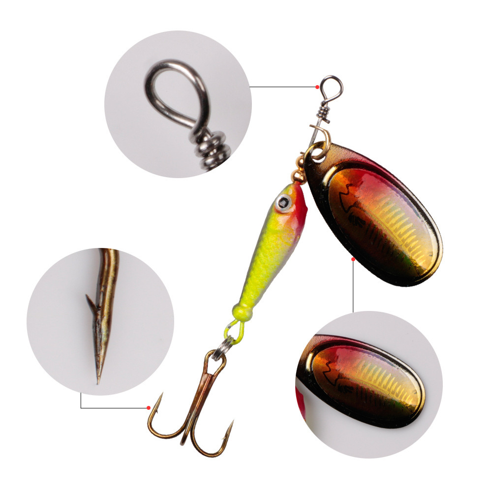 10 قطعة/المجموعة سبينر السحر 9 - مراجعة Fishing Hook Treble وسعره