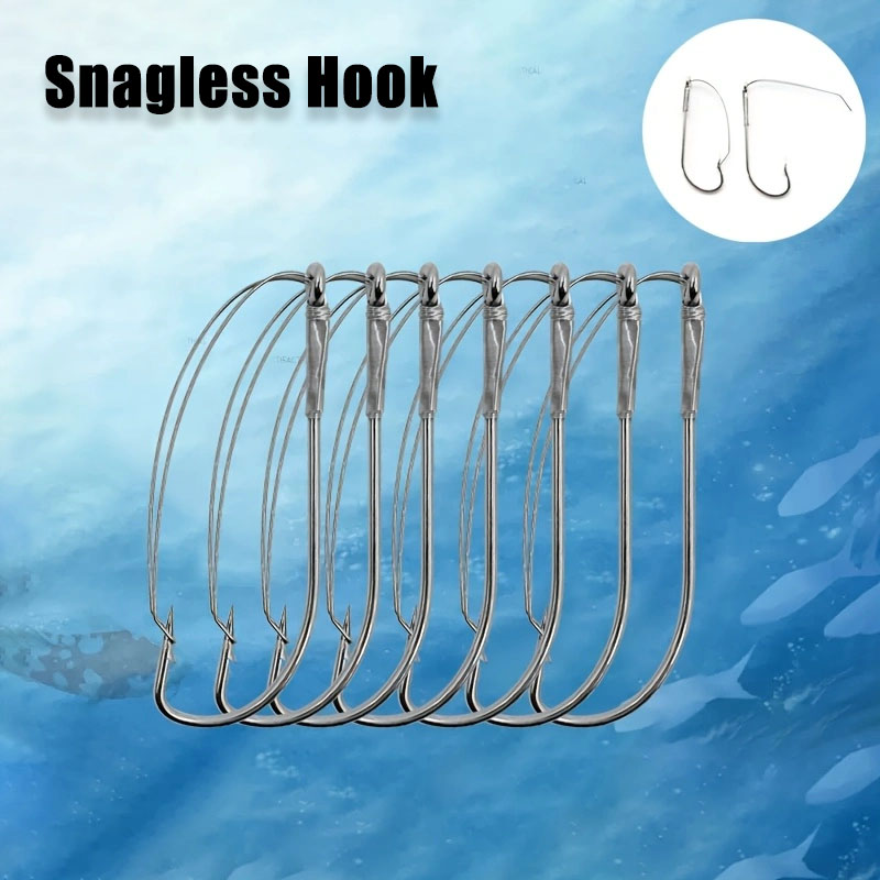 20/40 قطعة من خطافات دودة الأو - مراجعة Fishing Hook Weedless وسعره