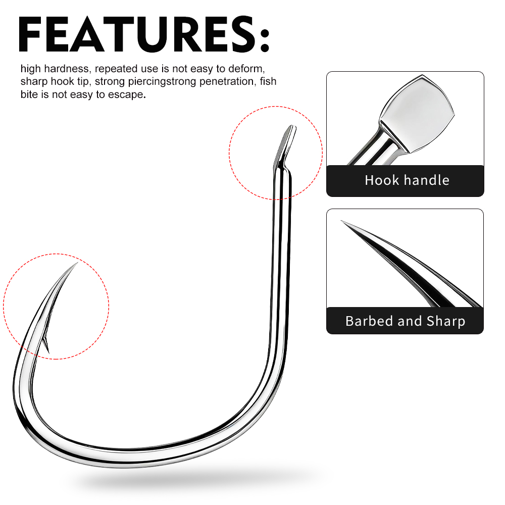 بروبيروس 20 قطعة/صندوق، خطافات - مراجعة Fishing Hook Circle وسعره