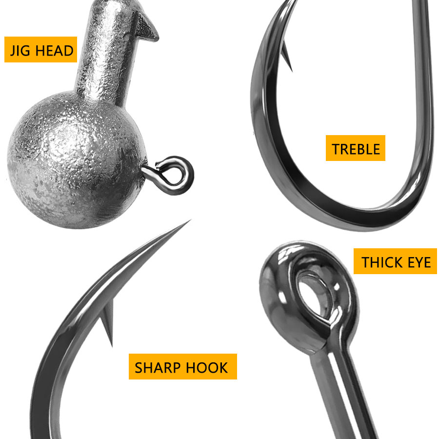 خطاف صيد WODJYJ بأوزان 1 جرام، - مراجعة Fishing Hook Offset وسعره