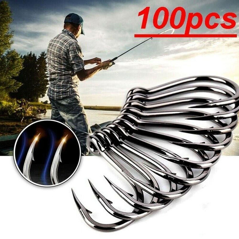 100 قطعة من خطافات الصيد المعل - مراجعة Fishing Hook Circle وسعره