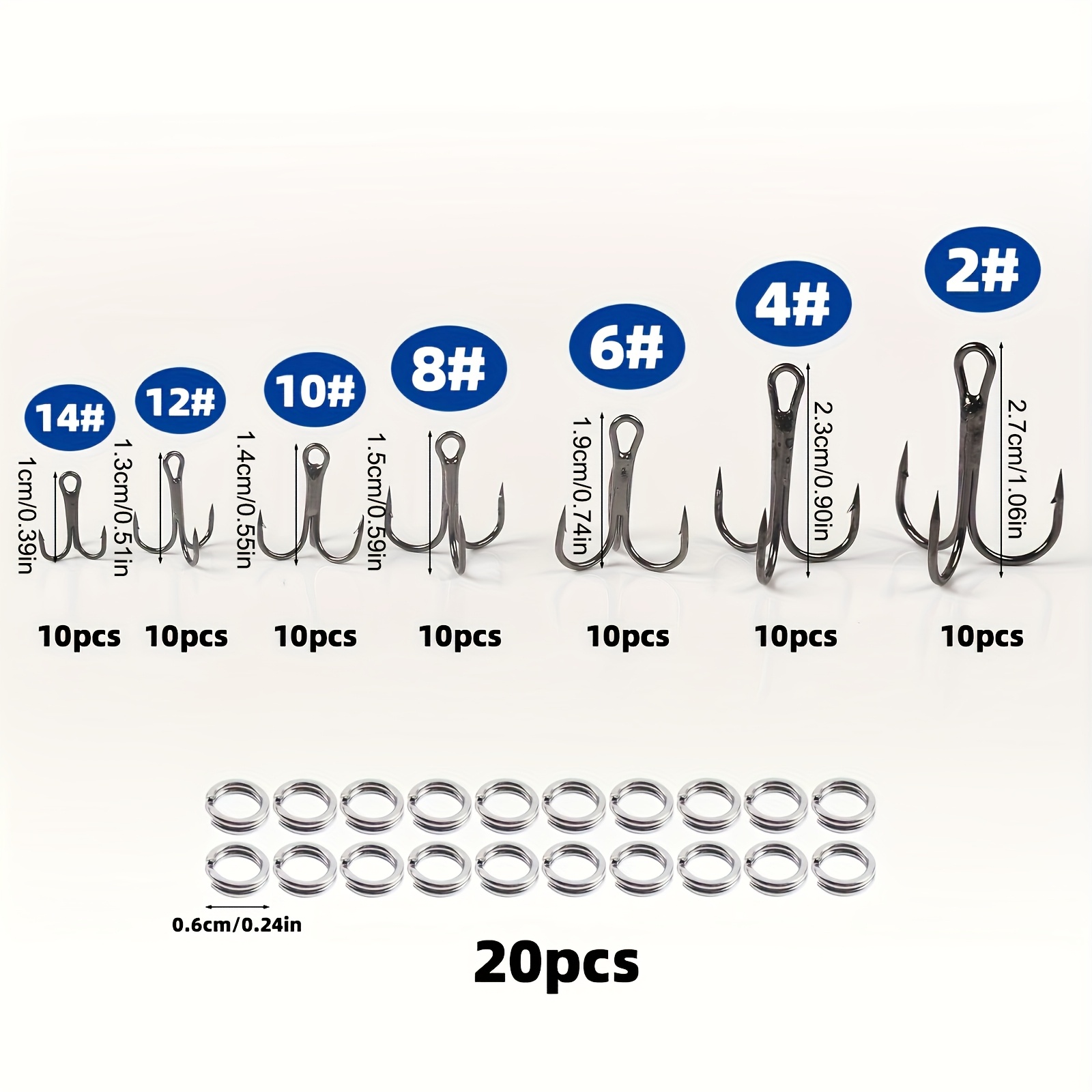 90 قطعة/مجموعة طقم خطافات صيد  - مراجعة Fishing Hook Assortment وسعره